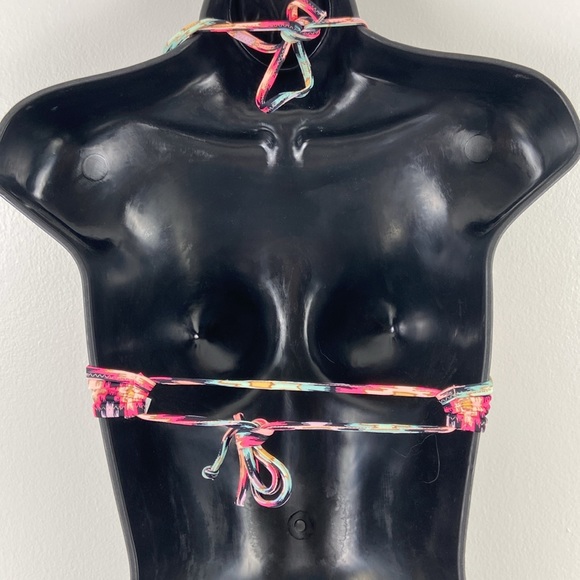 ✨3/$25✨ Victoria’s Secret The Fabulous Metallic Aztec Swim Top - 32B - Picture 6 of 7